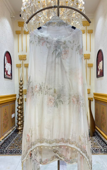 Sia Printed Organza Suit