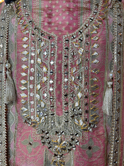 Raaya Tissue Organza Suit (Pink)