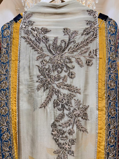 Zarisha Zari Crest Suit (Mustard)