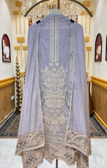 Zivara Chikankari Chanderi Suit