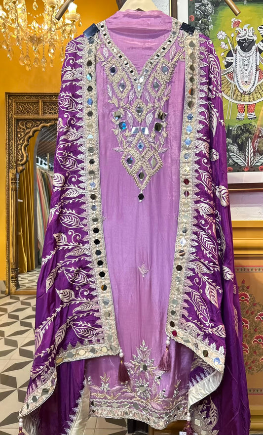 Rimtara Silk Suit (Lavender)
