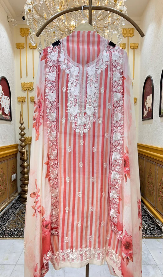 Elvaya Threadline Chanderi Suit