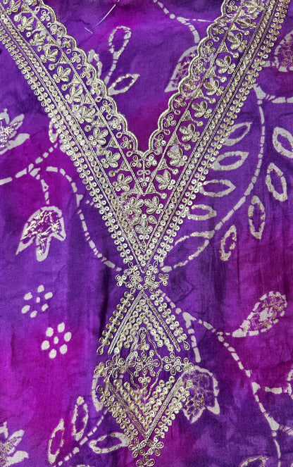 Inaayat Cotton Suit (Purple)