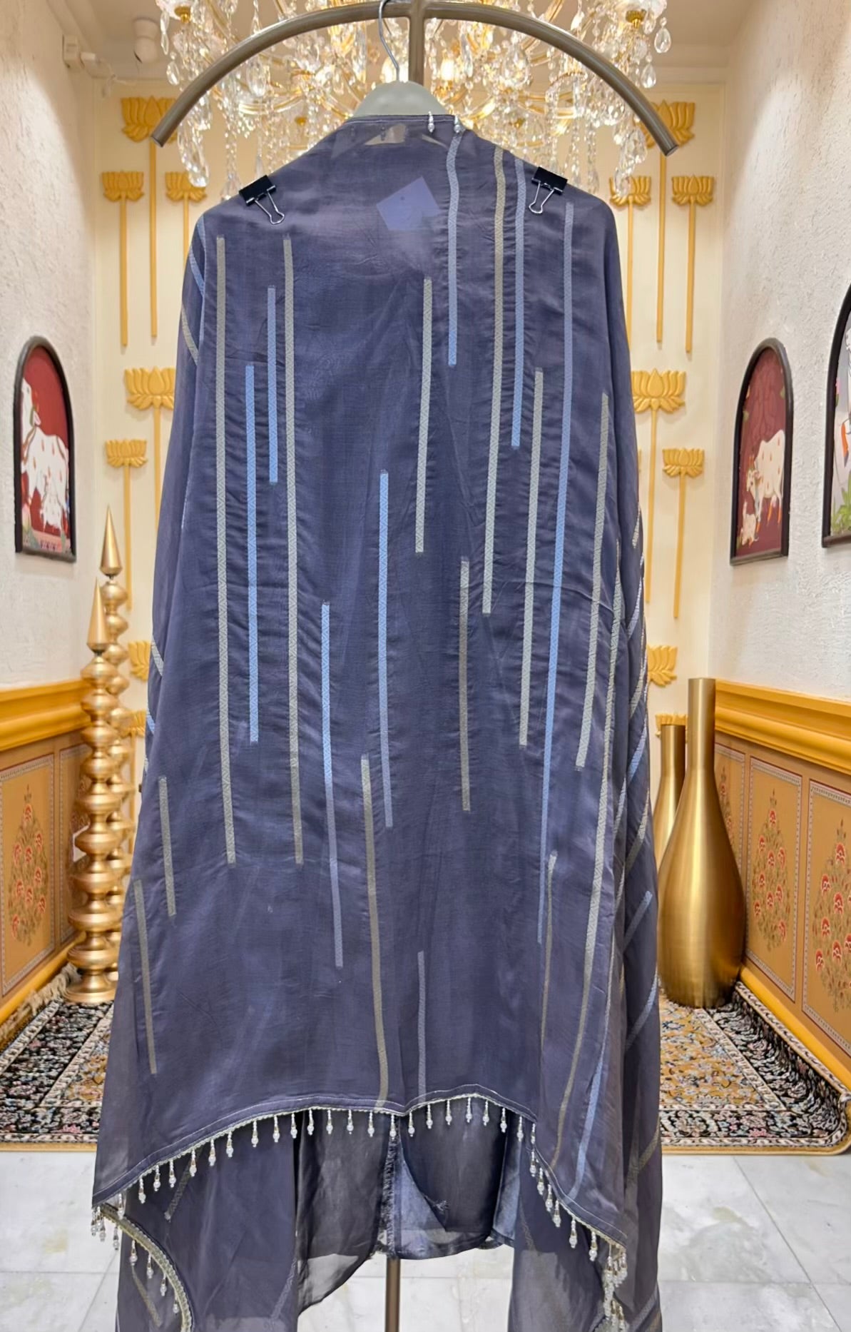 Sarveena Banarasi Glow Suit (Purple)