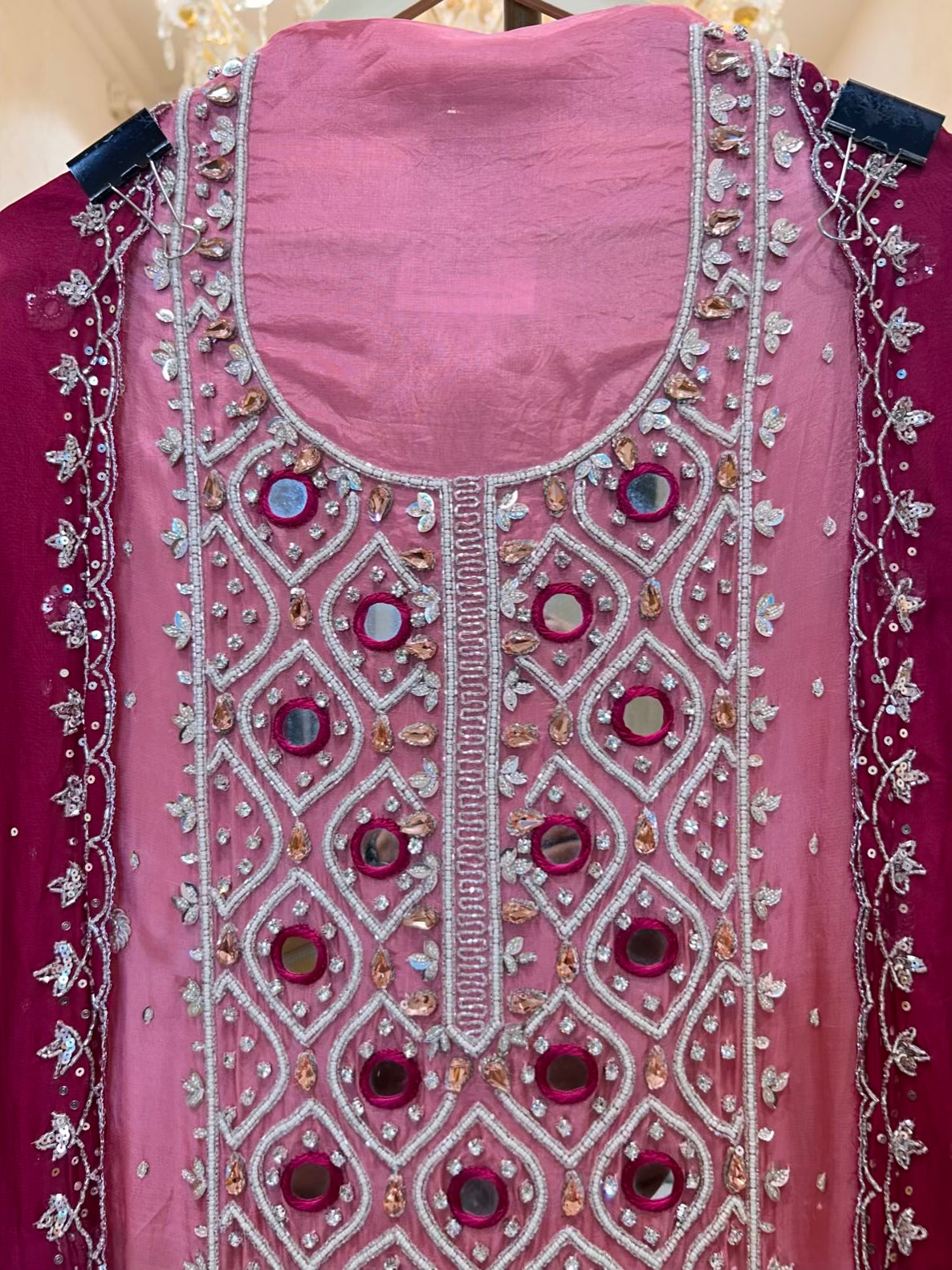 Zivara Sheesha Élan Suit (Pink)