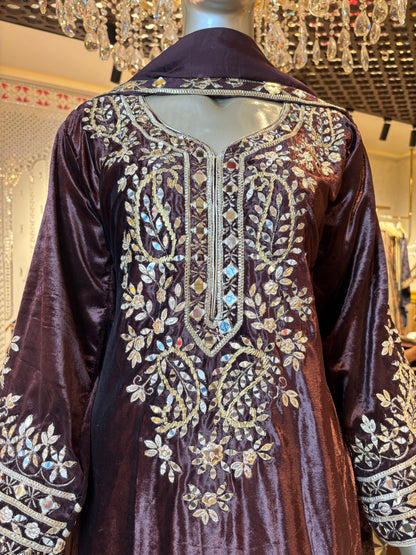 Samaara Velvet Farshi Suit