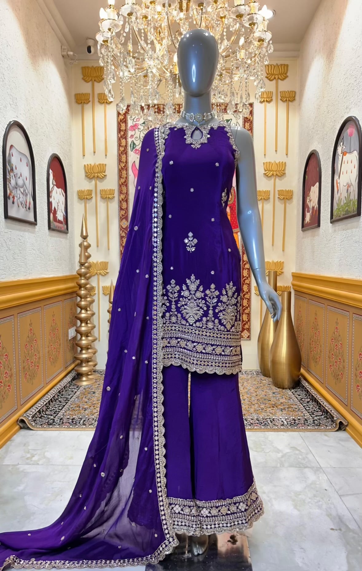 Kavya Handwork Sharara Set