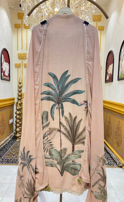 Veda Linen Zari Suit