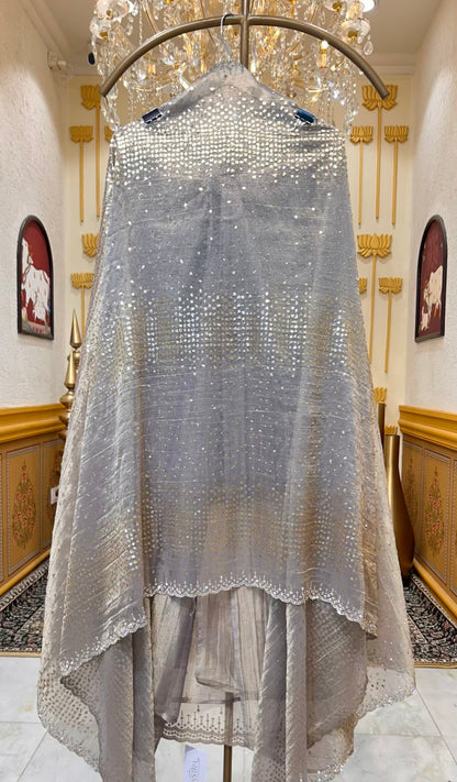 Nooriza Stone Veil Suit (Grey)