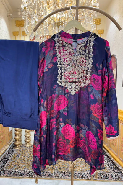 Aroha Printed Farshi Set