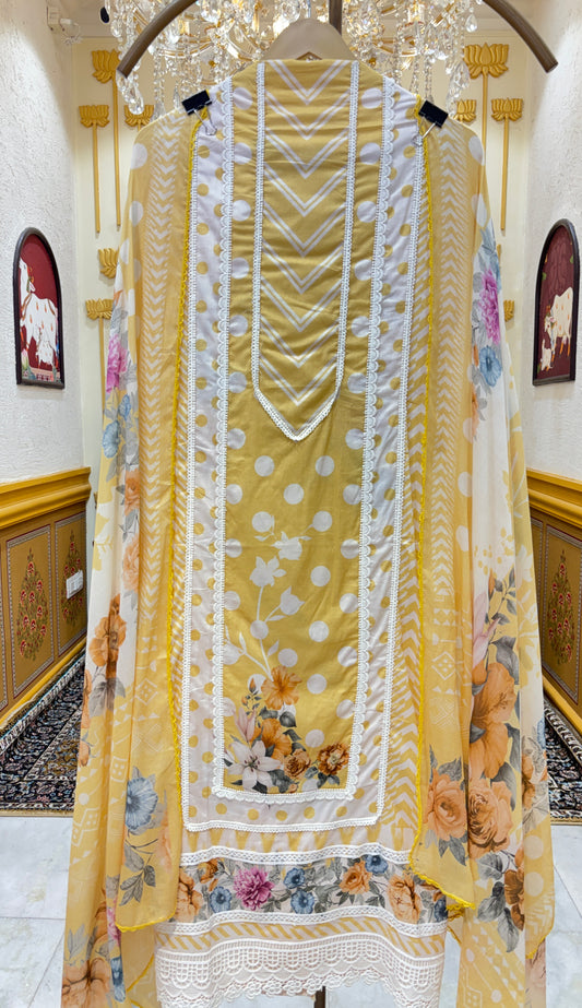 Roselle Lace Cotton Suit