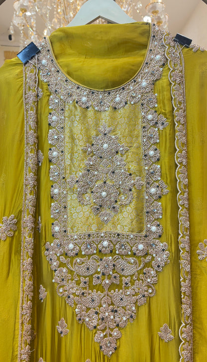 Elarune Silk Organza Suit