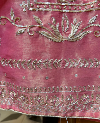 Saanvi Hand-Embroidered Organza Suit