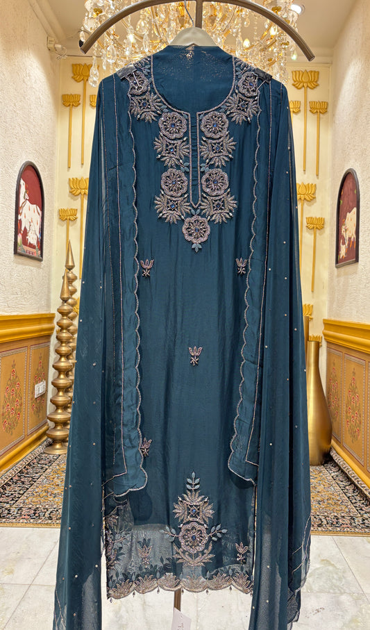 Zarqash Organza Suit