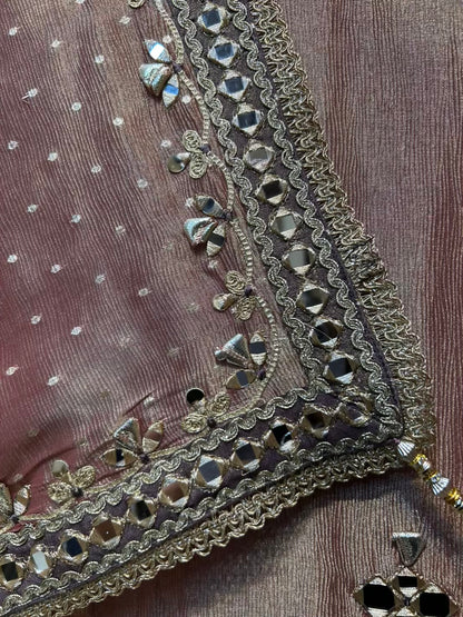 Nooriza Gota Aaina Suit (Pink)