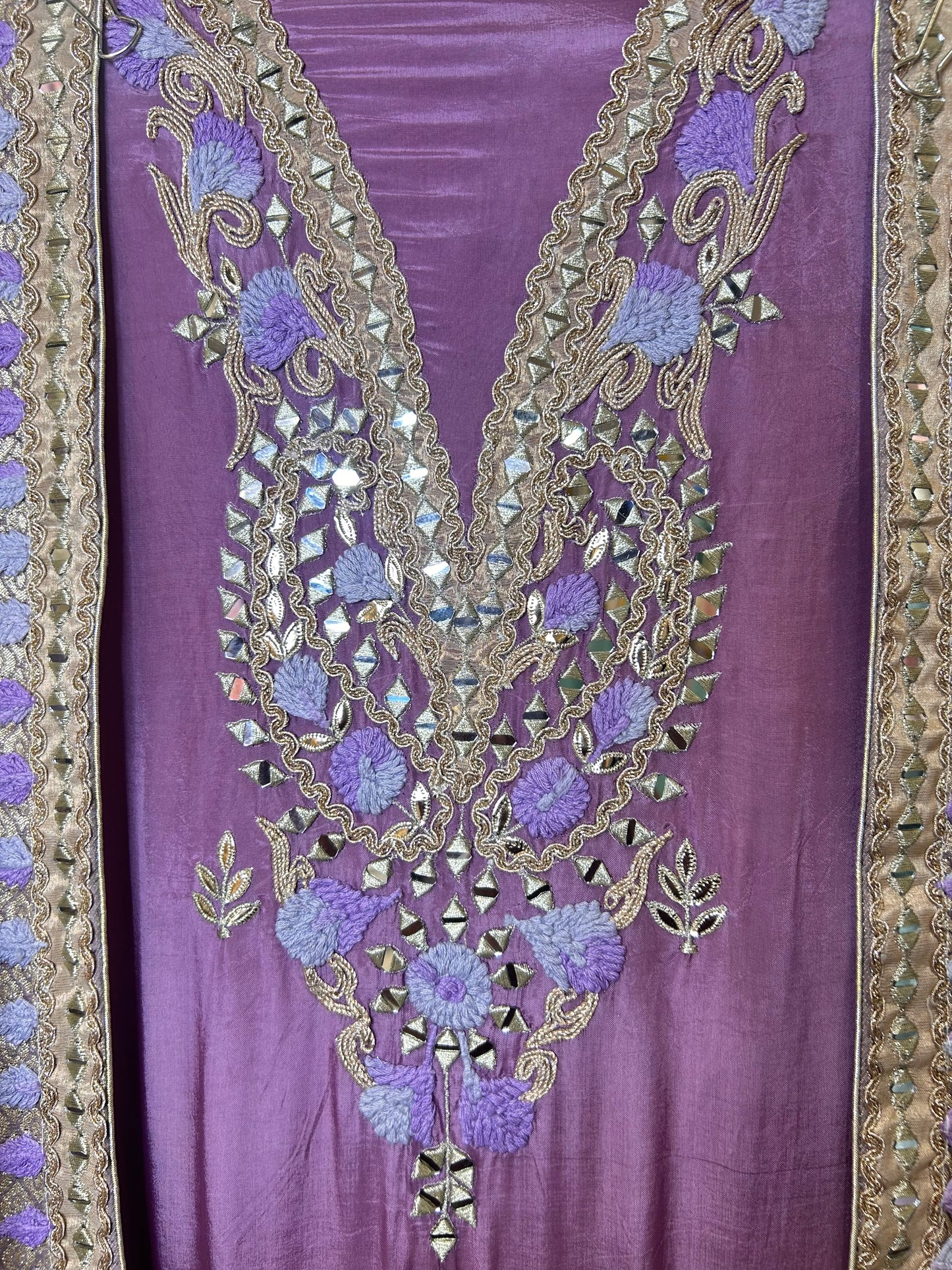Zarreen Adaa Silk Suit (Lavender)