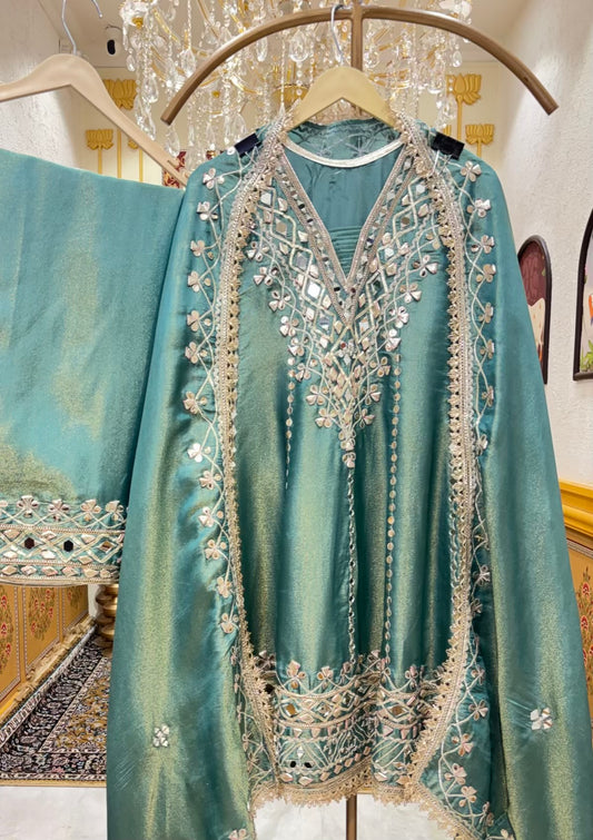 Sehar Gota Mirror Farshi Set