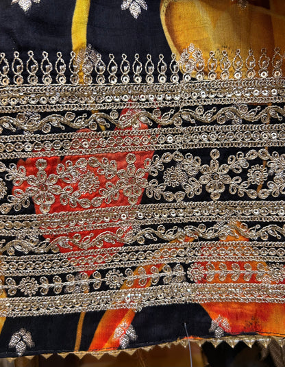 Siyaar Banarasi Suit (Black)