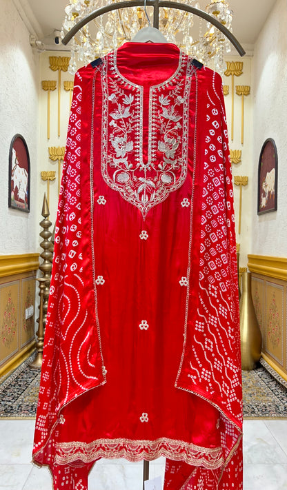 Muraqqa Gaji Silk Suit