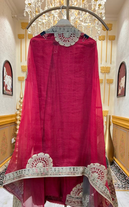 Zaylira Dori Gul Suit (Maroon)