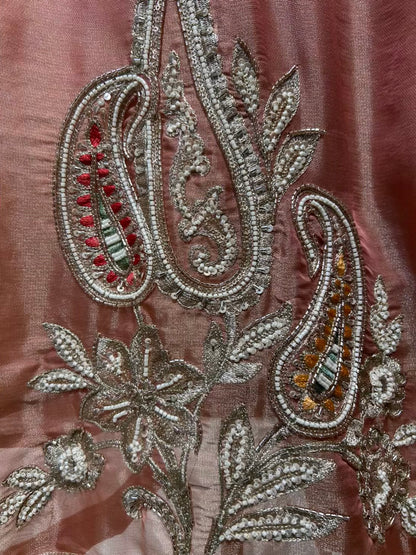 Zehraani Cutdana Élan Suit (Pink)