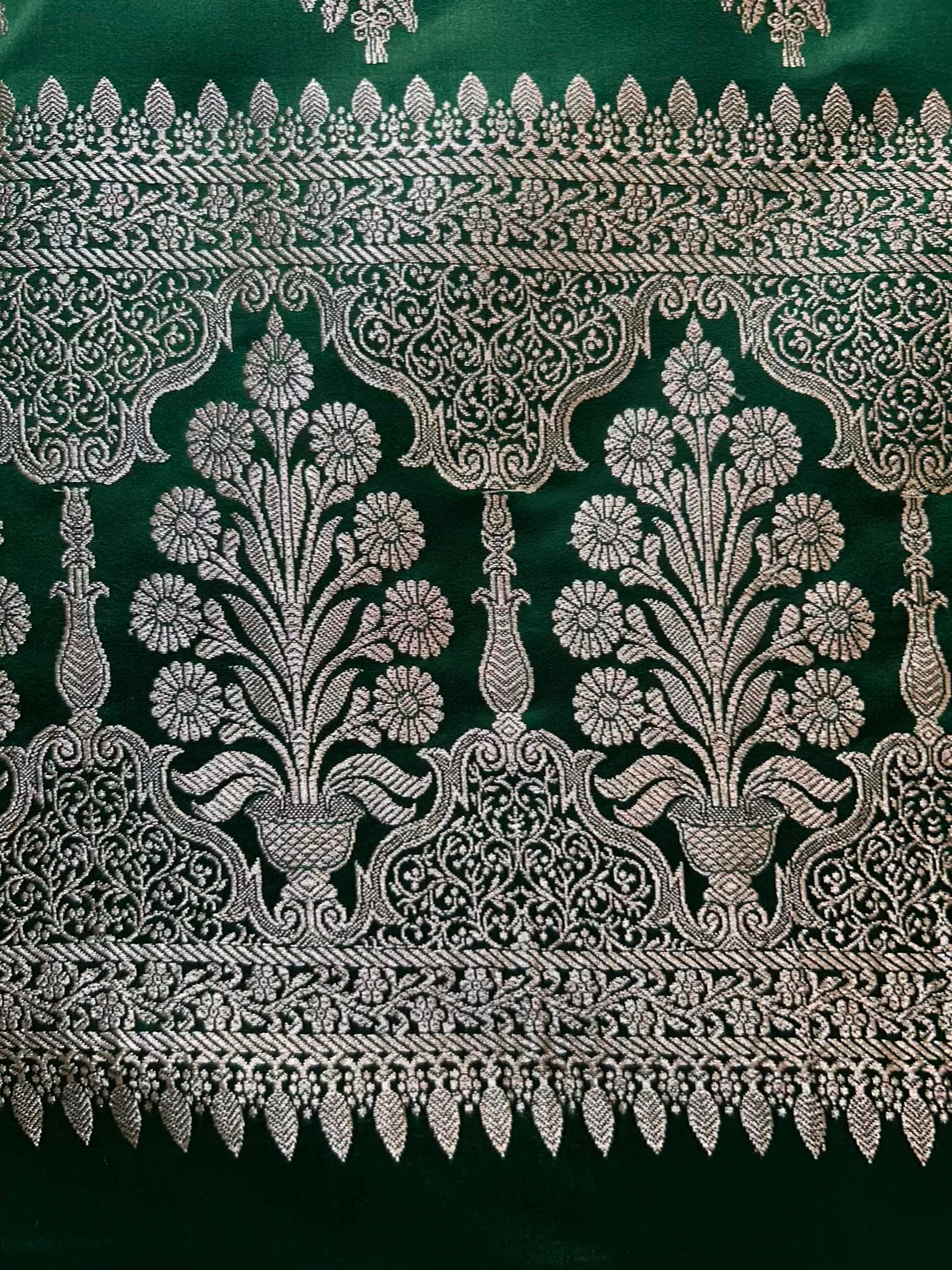Ruhzini Silk Weave Suit (Dark Green)