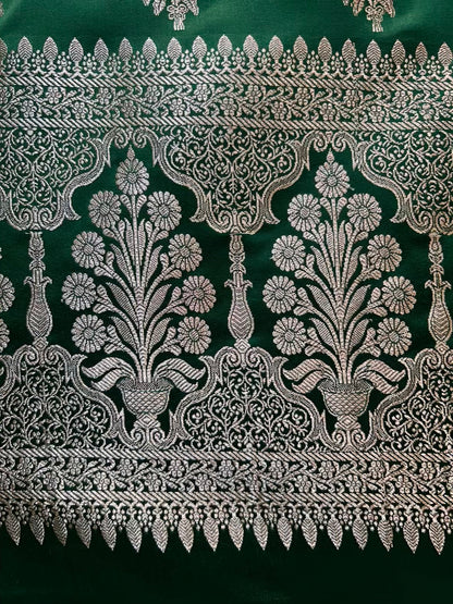 Ruhzini Silk Weave Suit (Dark Green)