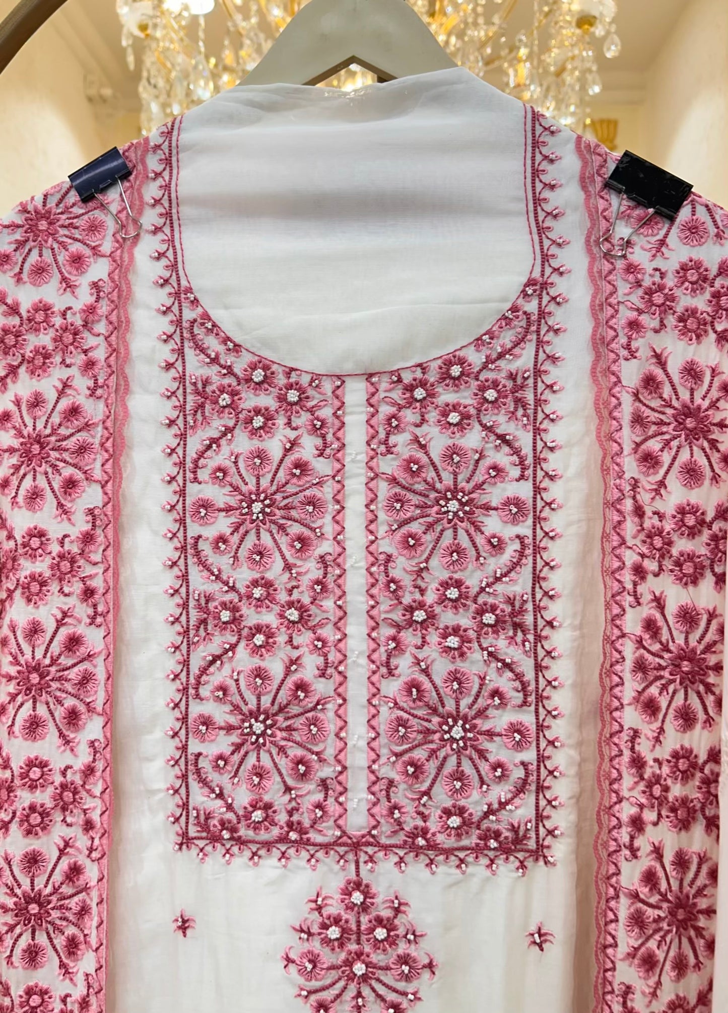 Amayra Pearl Veil Suit (Pink)