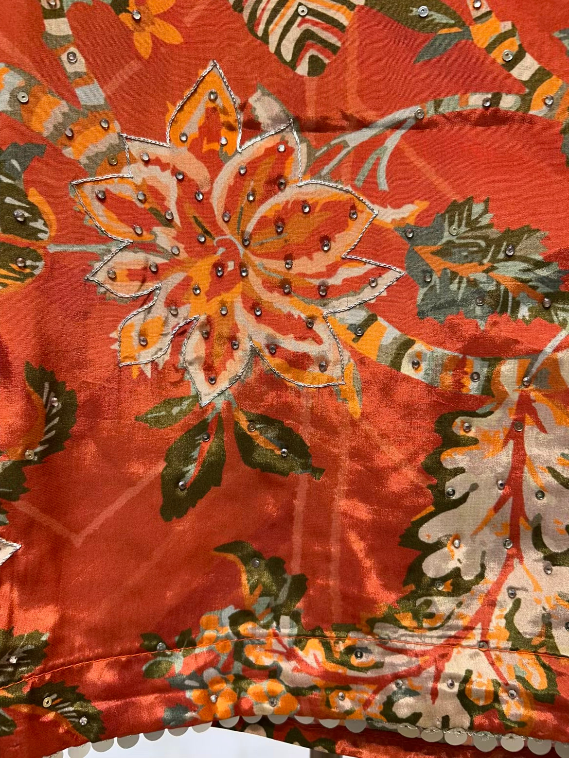 Mirvani Print Élan Suit (Rust)