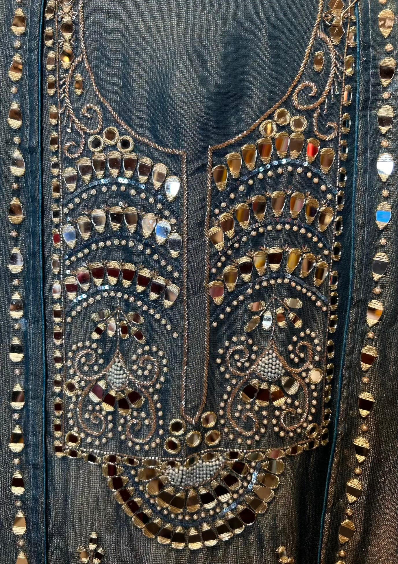 Sitaaron Ka Jaal Suit (Peacock Blue)