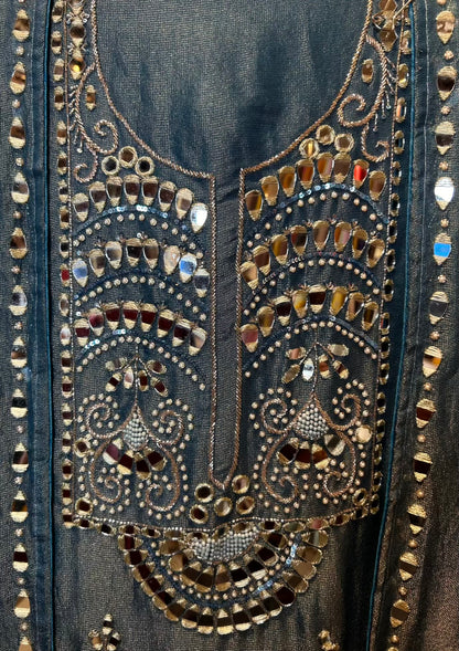 Sitaaron Ka Jaal Suit (Peacock Blue)