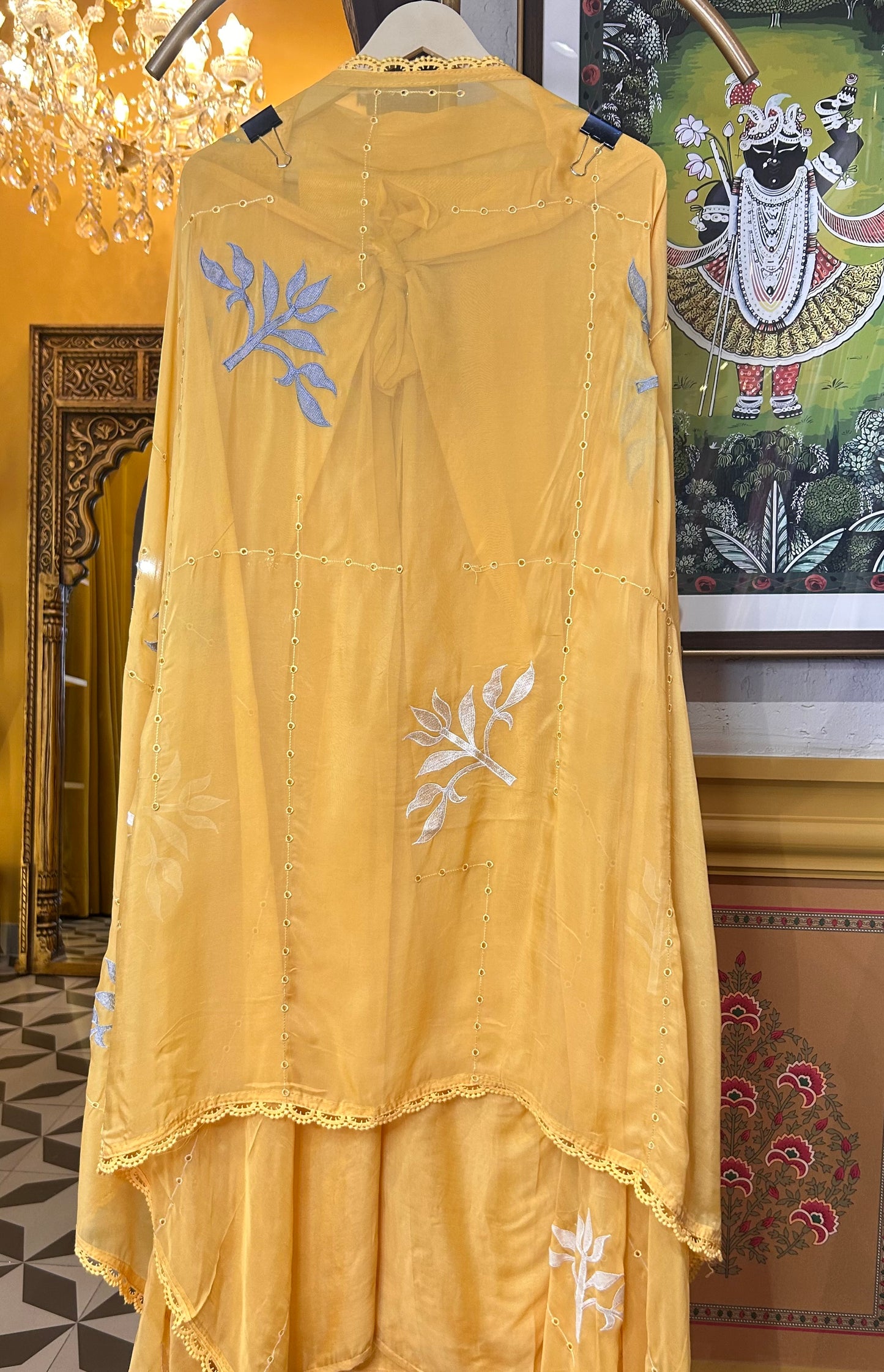 Zarnoor Organza Suit (Yellow)