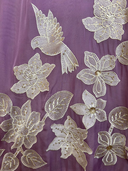 Gulaab Organza Suit (Lavender)