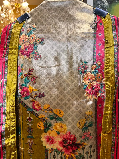 Zaylira Velvet Suit (Yellow)