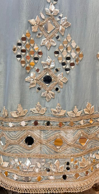 Aaliya Shimmer Noor Anarkali (Blue)