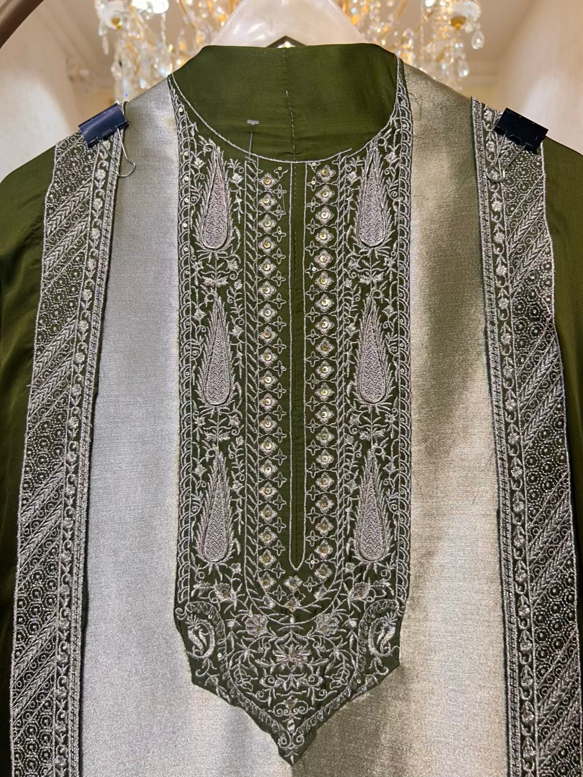 Aayra Zari Utsav Suit (Green)