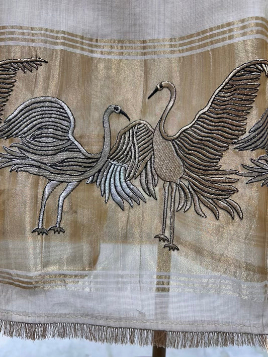 Oziera Zari Kinari Chanderi Suit