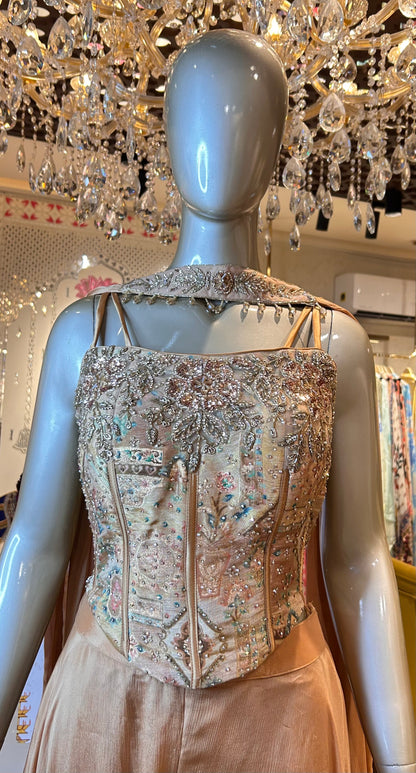Rangmahal Crop Top Set