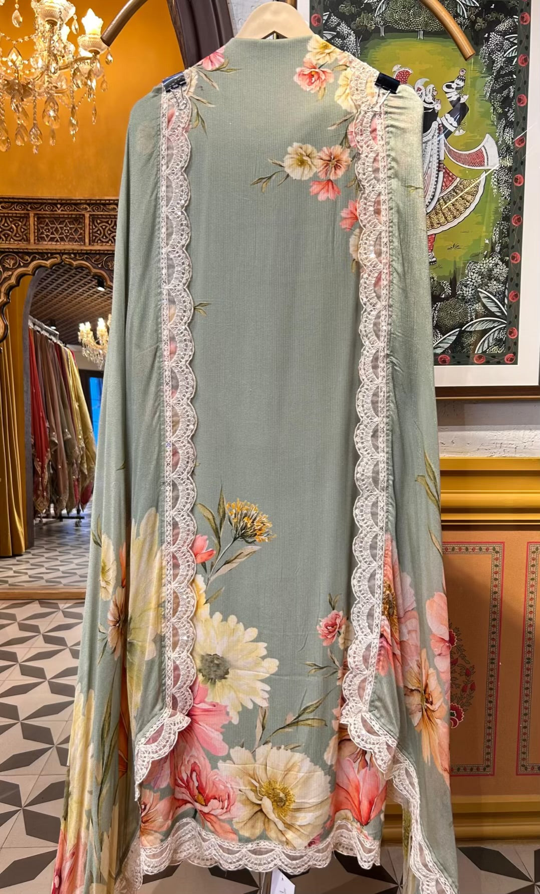 Aabroó-E-Pashm Suit (Green)