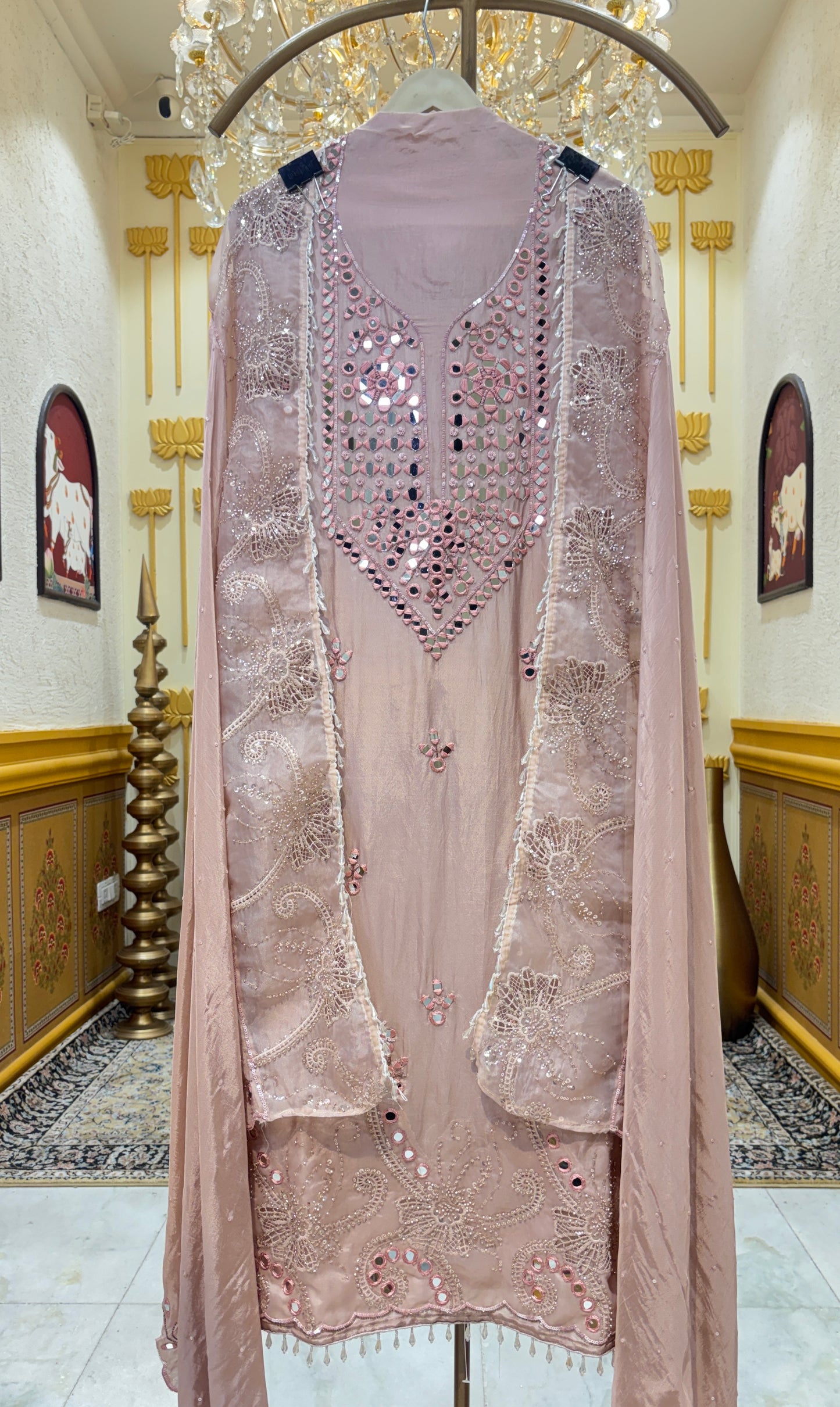 Mehraz Mirror Silk Suit