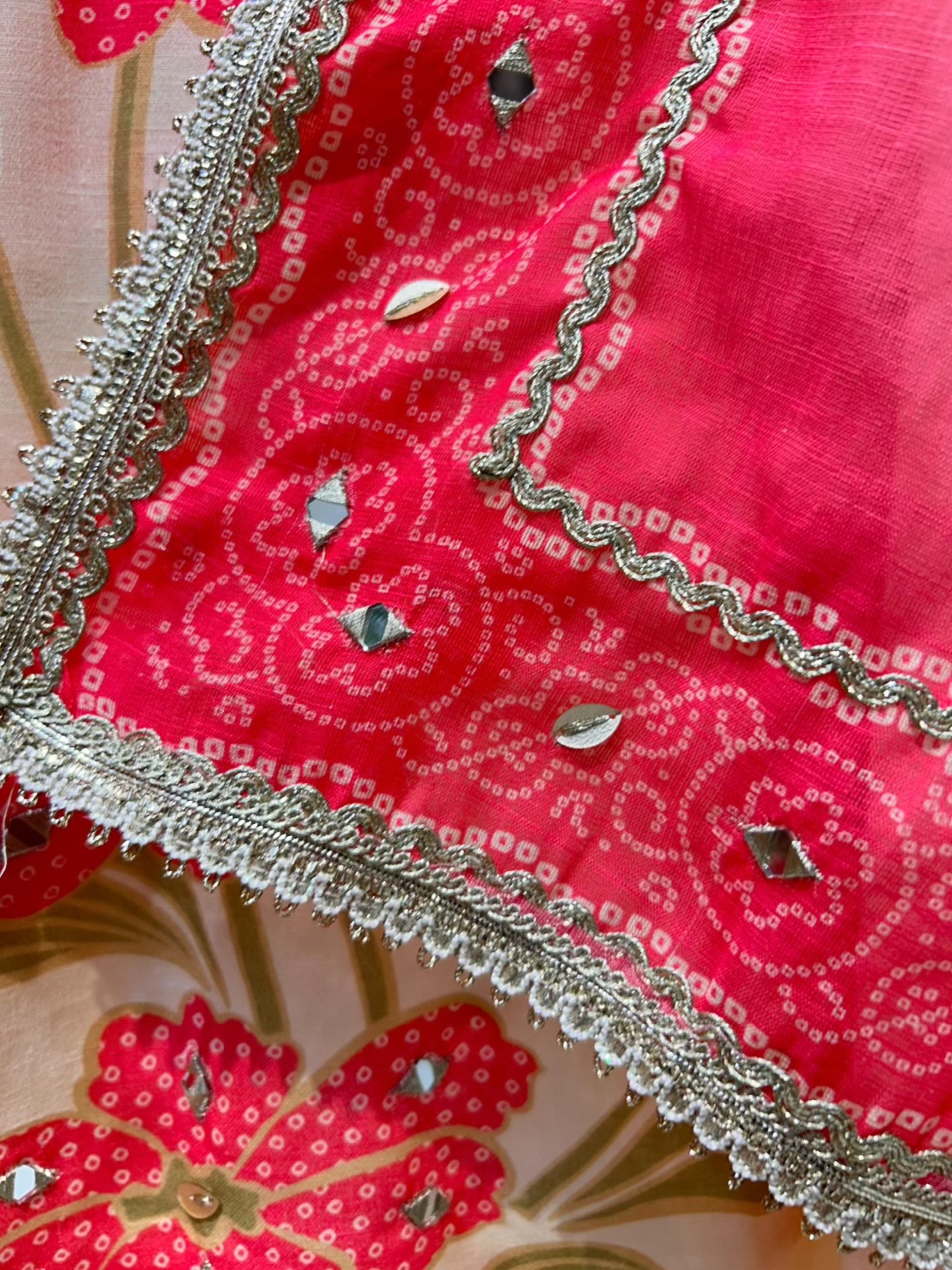 Elmyra Hand Painted Chanderi Suit