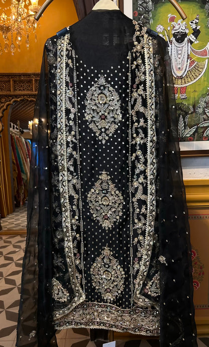 Mehzara Organza Suit