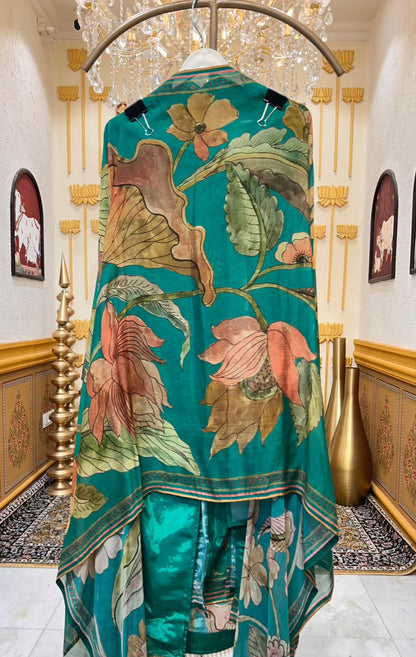 Aarifa Grace Printed Suit (Green)