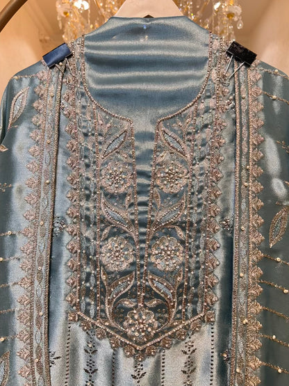 Mehraz Éclat Mukaish Suit (Green)