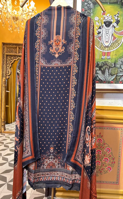 Rimzara Kashmiri Suit (Black)