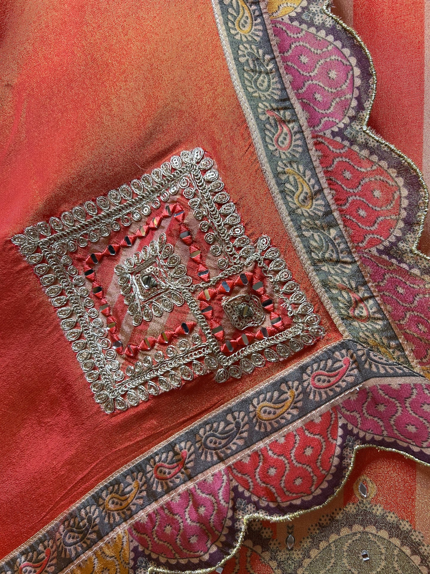 Chamak Shimmer Organza Suit