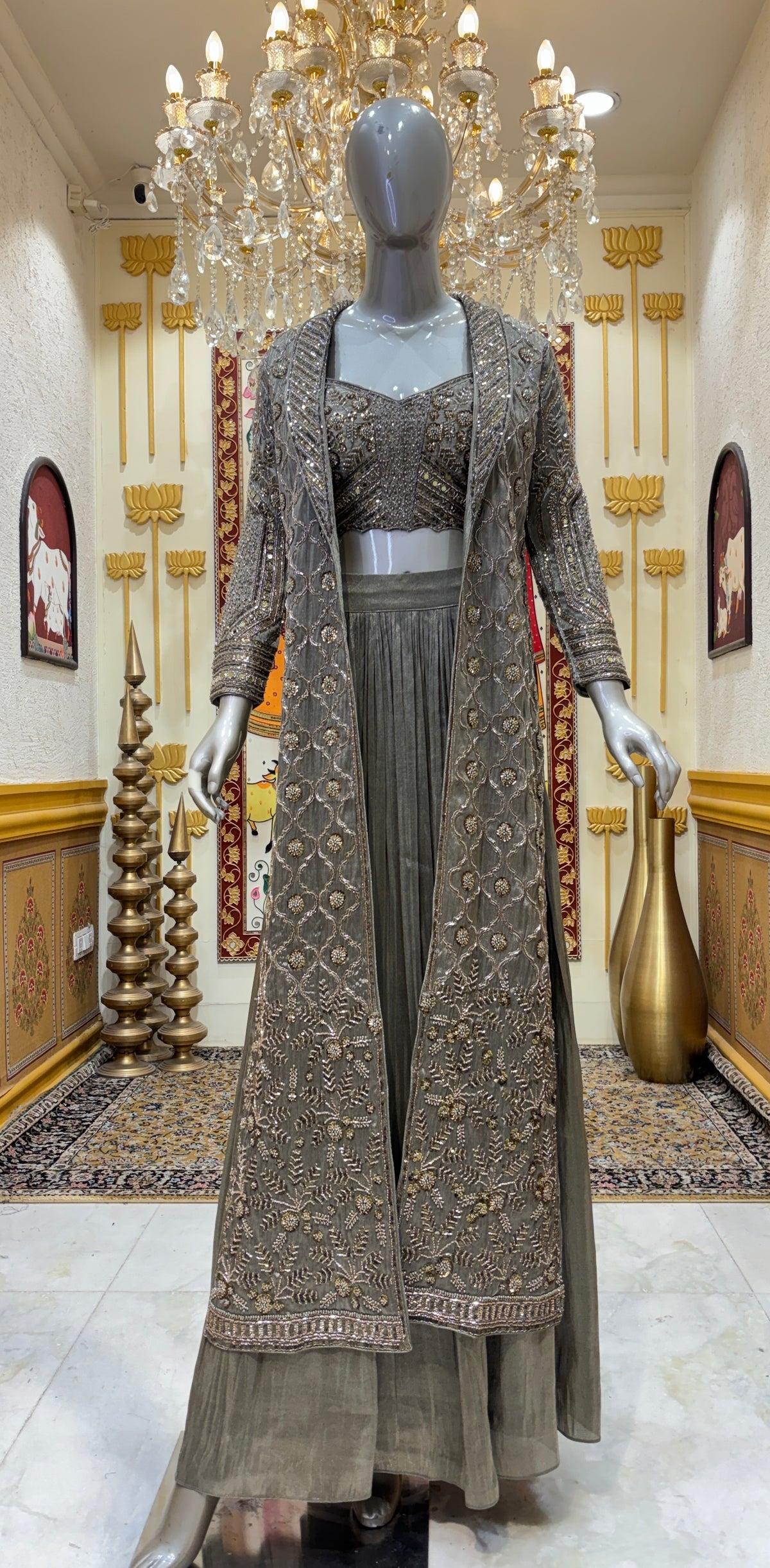 Zarafshaan Jacket Lehenga