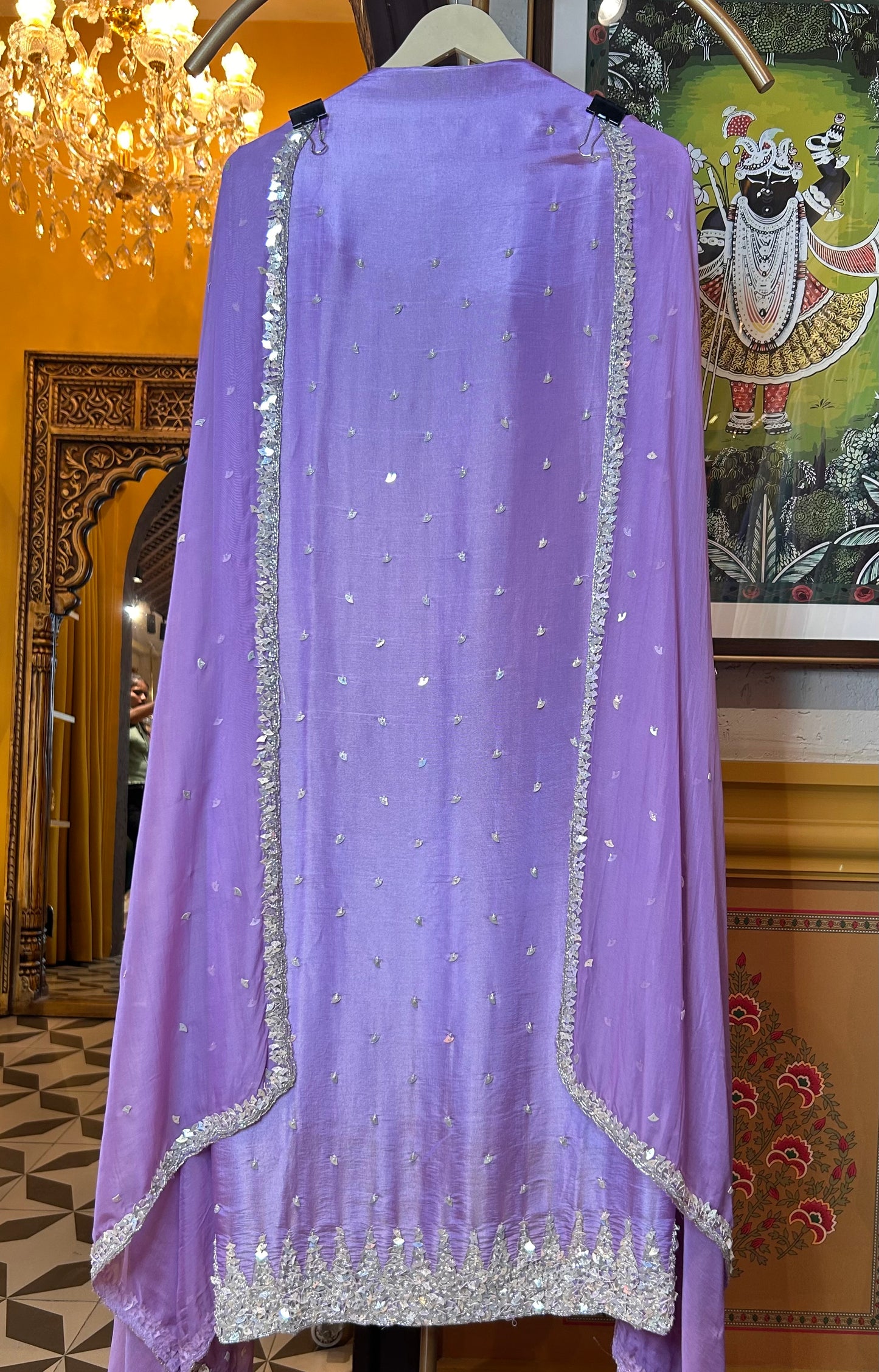 Naureen Organza Suit (Lavender)