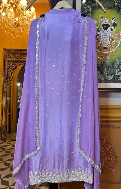 Naureen Organza Suit (Lavender)