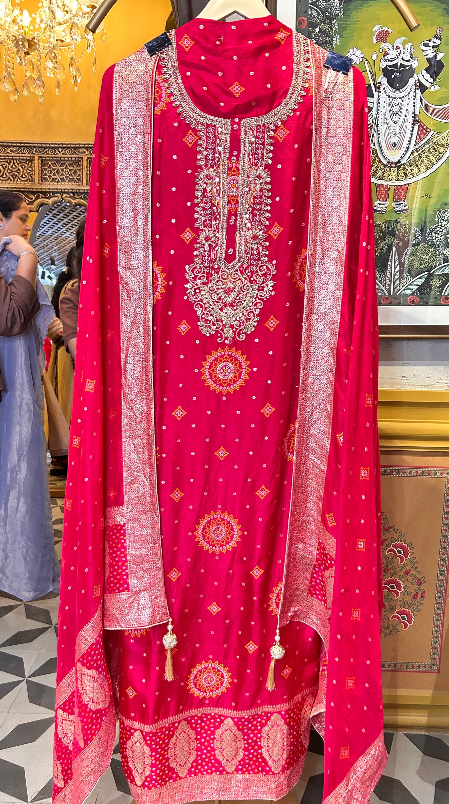 Bandhej-e-Noor (Magenta)